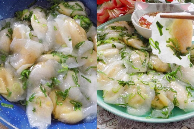 cách làm bánh bột lọc nhân đậu xanh chấm nước mắm