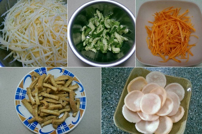 cách làm nộm đu đủ chay