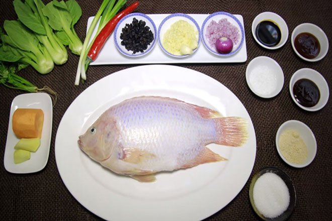 nguyên liệu làm cá hấp xì dầu