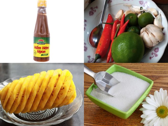 nguyên liệu làm mắm nêm