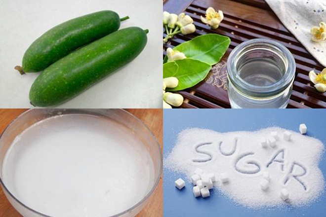 nguyên liệu làm mứt bí xanh