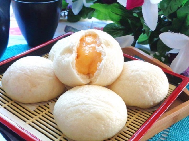 trang trí bánh bao kim sa
