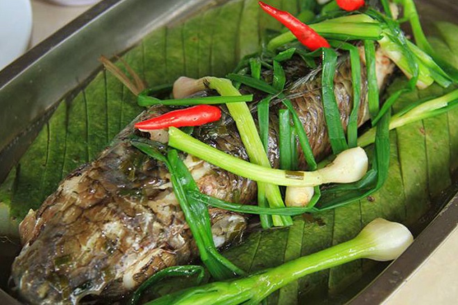 cá lóc hấp hành