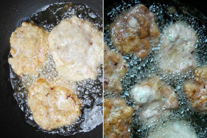 cách làm chả cá mực chiên