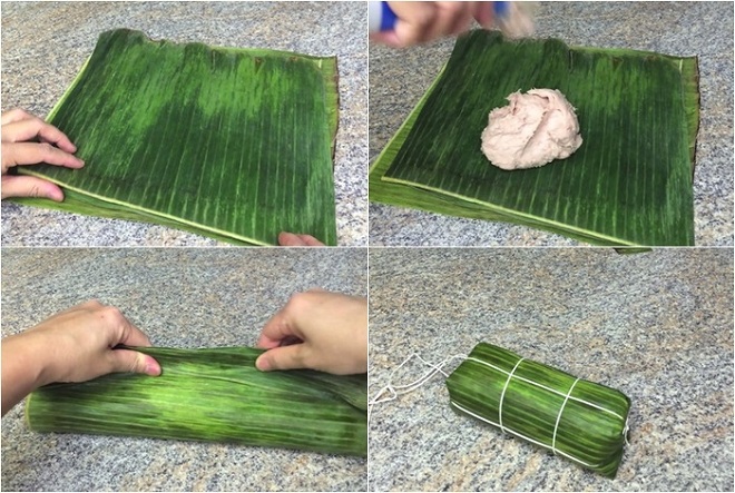 cách làm chả lụa gói bằng lá chuối