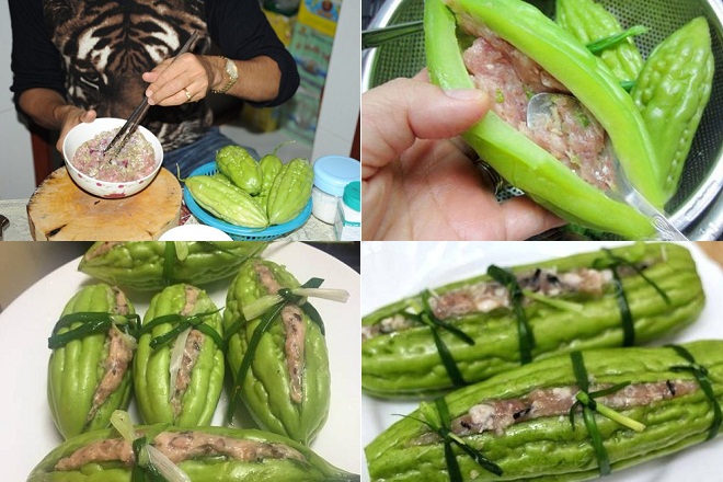 cách làm khổ qua nhồi thịt