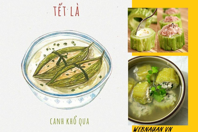 canh khổ qua nhồi thịt cách nấu