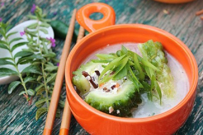 canh khổ qua nhồi thịt chay