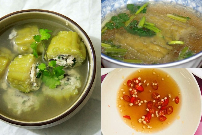 canh khổ qua nhồi tôm thịt