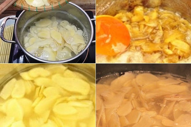 chần gừng với nước sôi và ướp đường
