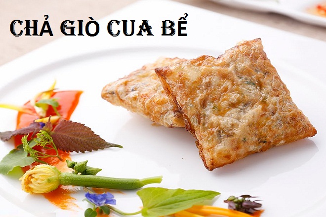 dĩa chả giò cua bể