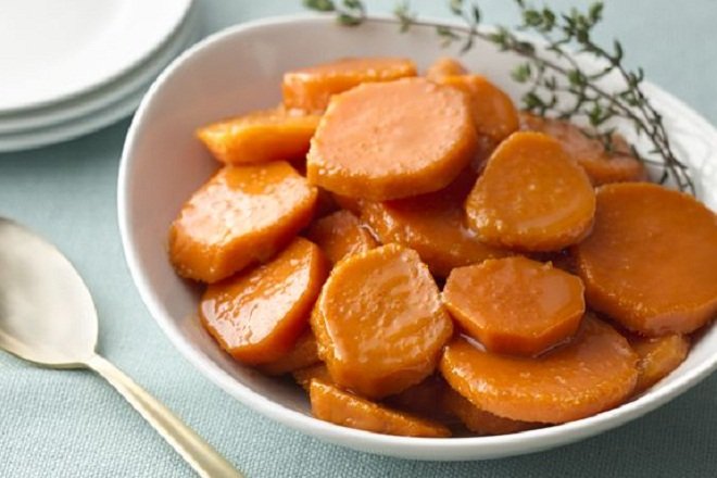 dĩa mứt khoai lang kiểu phương tây
