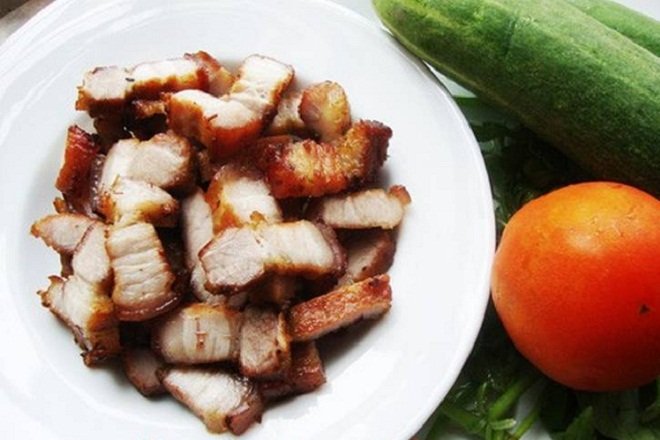 dĩa thịt ngâm nước mắm chiên giòn