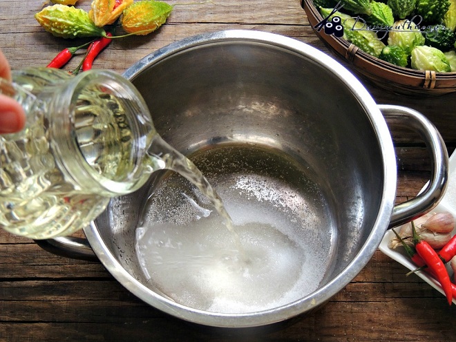 hỗn hợp giấm đường