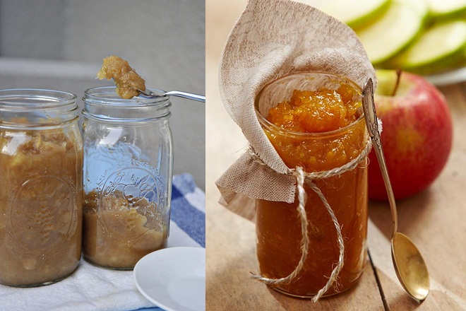 hũ mứt táo ăn bánh mì