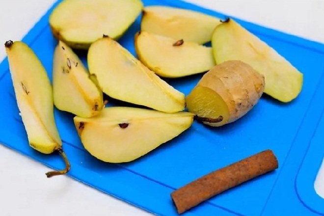 lê gừng vỏ quế xắt miếng