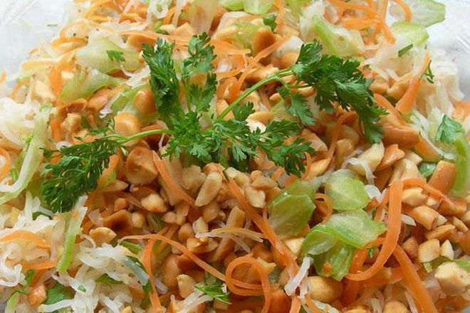 nộm su hào cà rốt