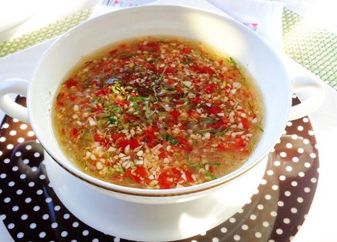 nước mắm chấm cá hấp