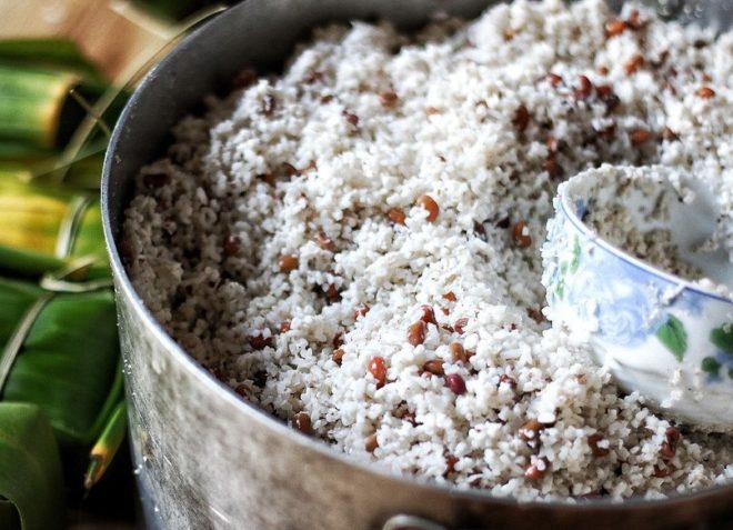 phần nếp vừa xào