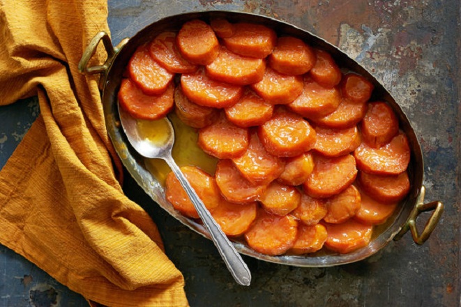 sên mứt khoai lang với bơ