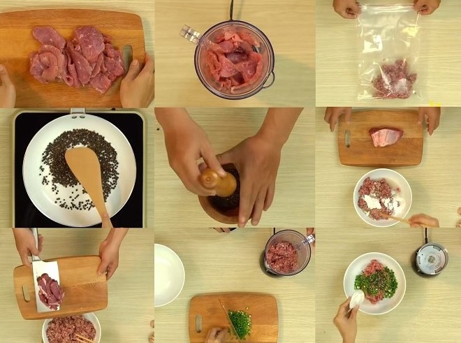 sơ chế thịt bò