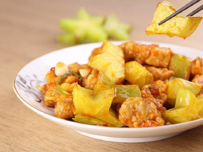 sườn non kho khế