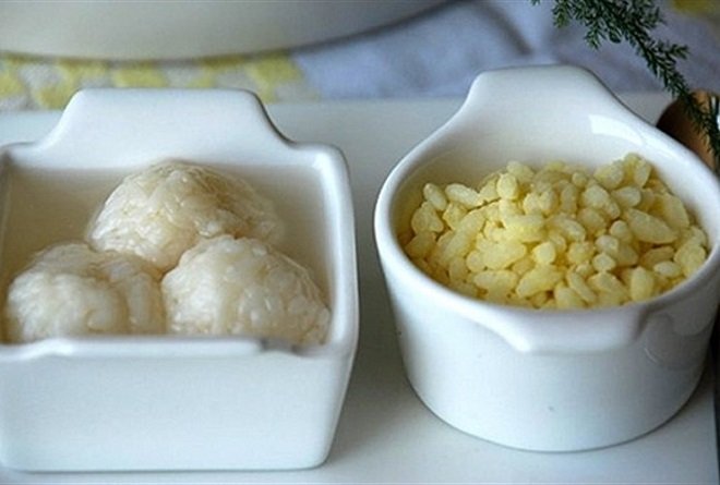 xôi vò kết hợp ăn với cơm rượu