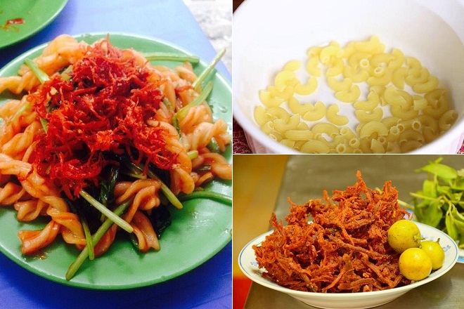 cách làm nui xào bò khô