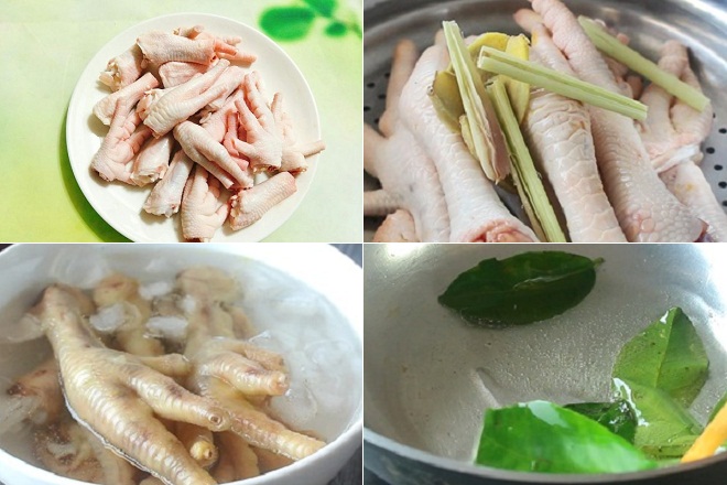 cách hấp và ngâm chân gà với nước đá khử mùi hôi