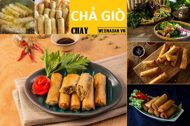 cách làm chả giò chay ngon