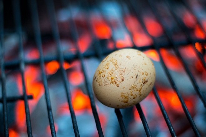 cách làm hột gà nướng ngon bằng bếp than