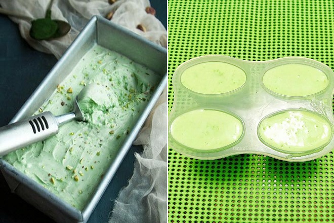 cách làm kem cốm sữa dừa