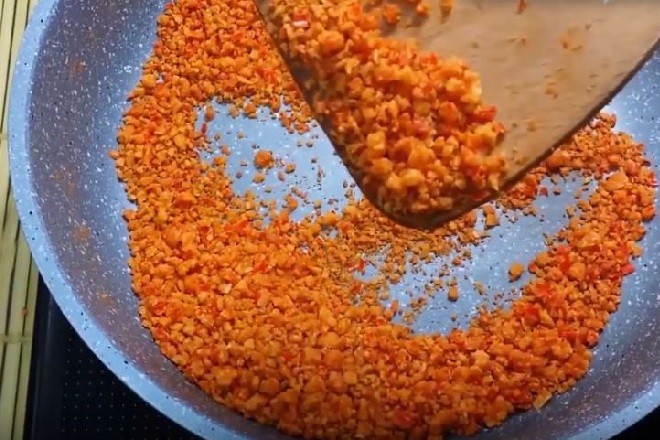 cách rang muối tôm tây ninh chay