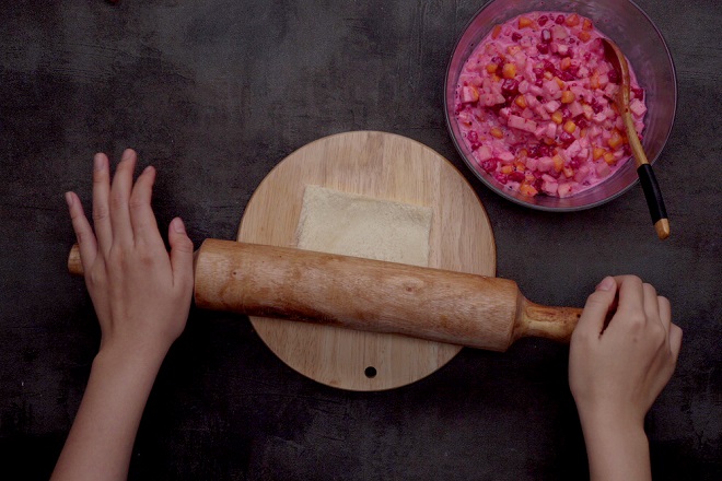 cán mỏng bánh mì sanwich