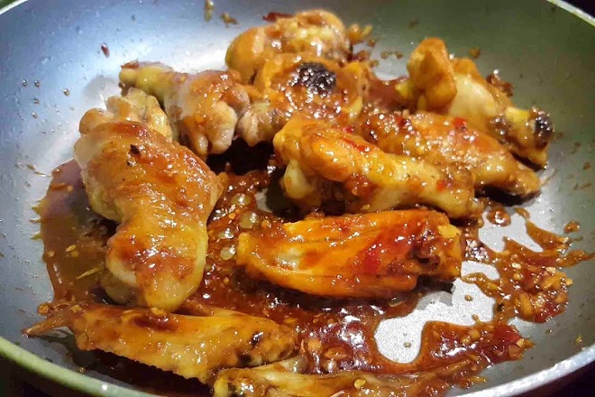 cánh gà chiên nước mắm tỏi ớt