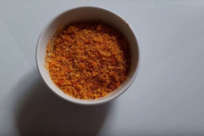 chén muối ớt tôm tây ninh sau khi rang