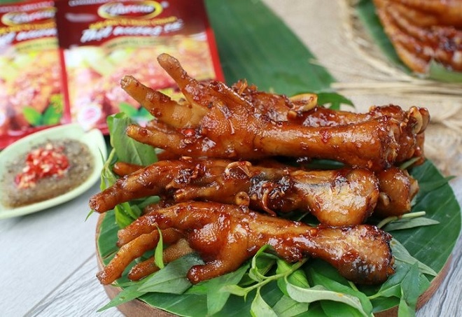 dĩa chân gà nướng sả ngon mê hoặc