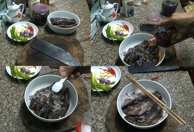 khâu ướp thịt cá
