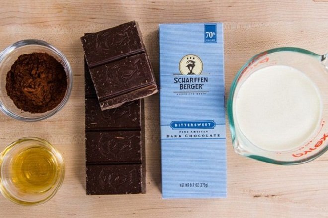 nguyên liệu làm bánh nama chocolate