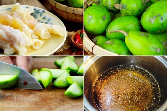 nguyên liệu làm cóc non dầm gân bò