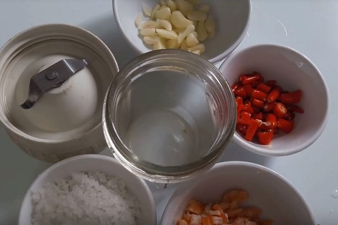 nguyên liệu làm muối ớt tôm tây ninh