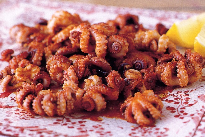 bạch tuộc nướng ngũ vị hương