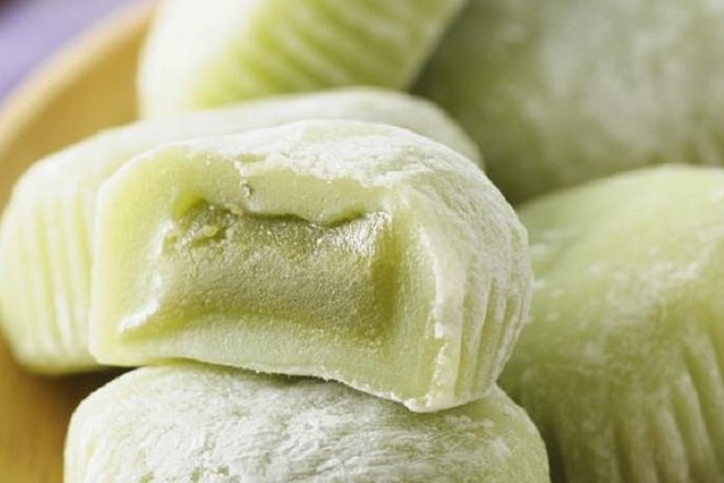 bánh mochi trà xanh