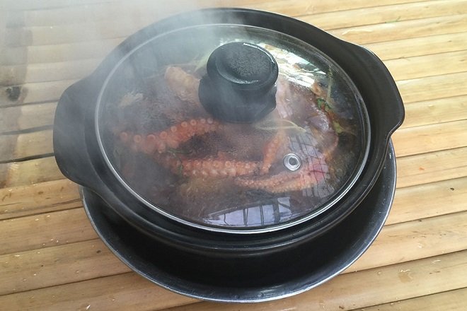 cách làm bạch tuộc nướng sa tế bằng đá