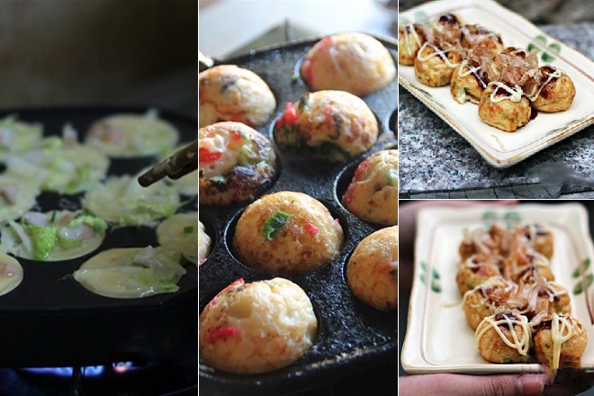 cách làm bánh bạch tuộc nướng
