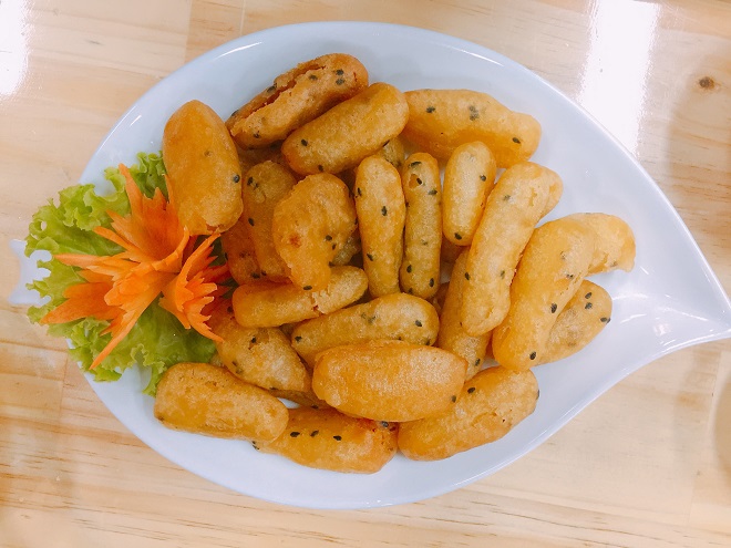cách làm khoia lang nhân mè đen