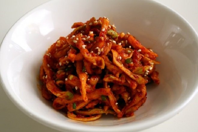 cách làm kim chi củ cải khô