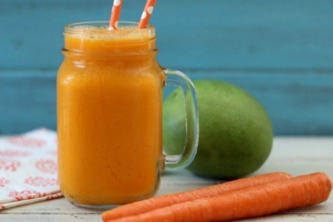 cách làm nước ép xoài cà rốt