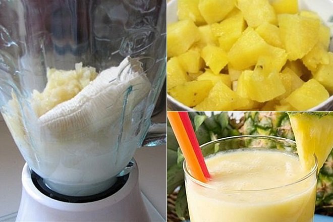 cách làm sinh tố chuối thơm