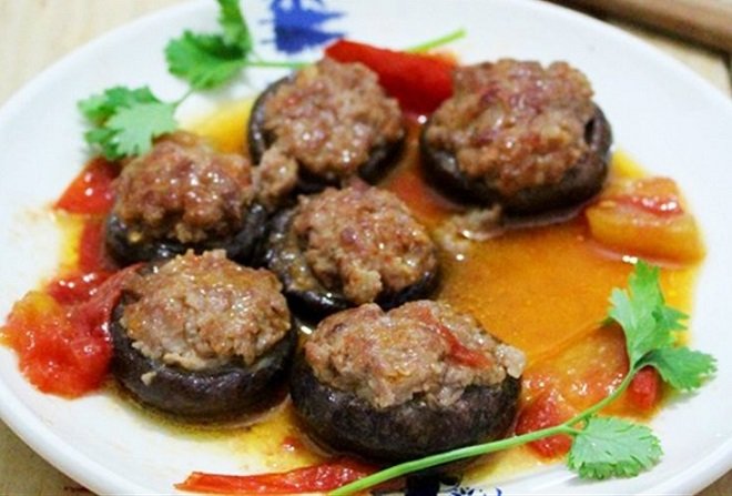 cách làm thịt sốt cà chua nấm